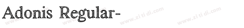 Adonis Regular字体转换 Adonis Regular字体转换